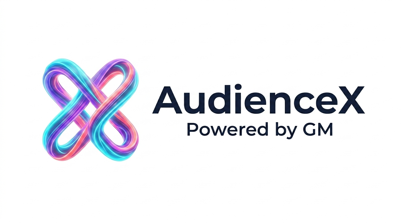 AudienceX · Powered by GM